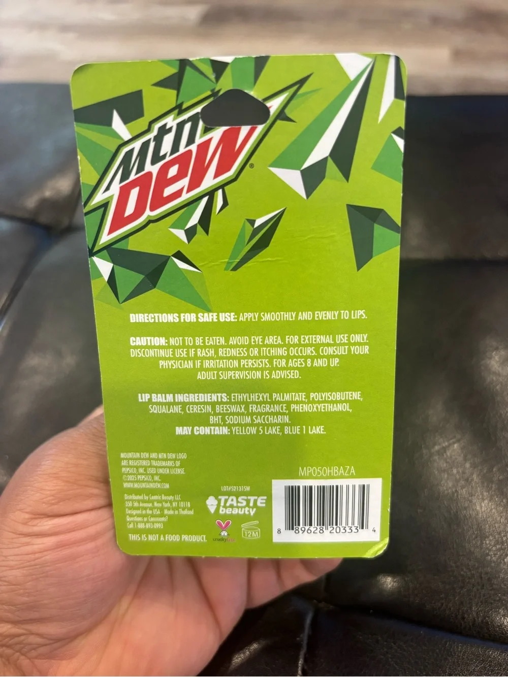 Mtn Dew Flavored Lip Balm NEW